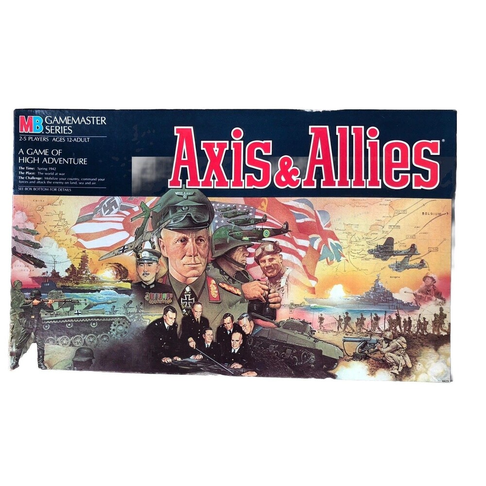 Vintage‎ 1984 Rare Axis and Allies Game by Milton Bradley Collectible